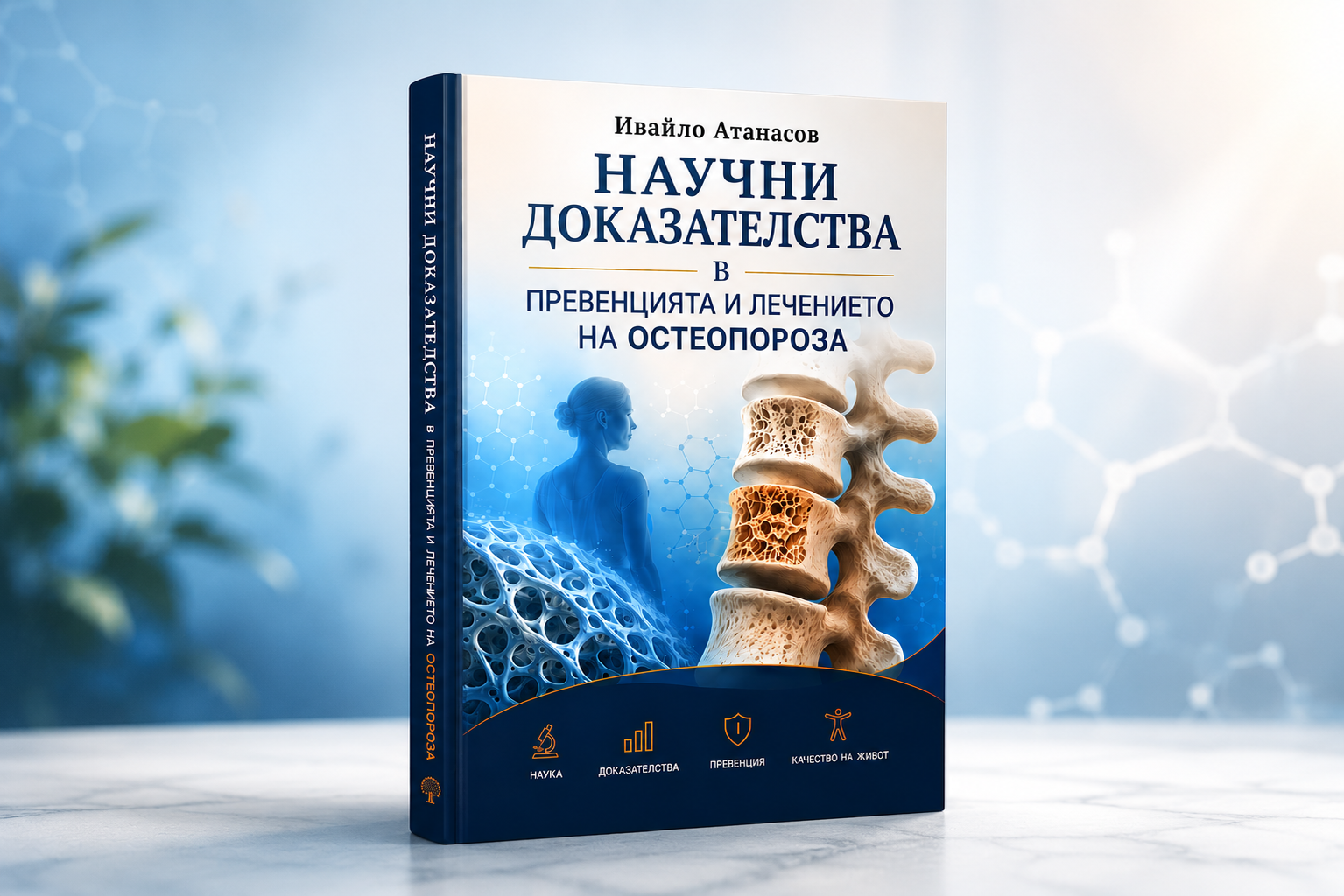 Книга „Научни доказателства в превенцията и лечението на остеопороза“ от Ивайло Атанасов